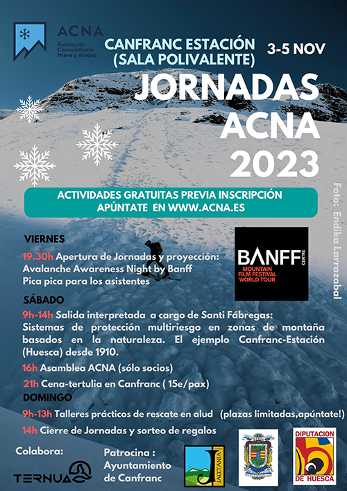 La nieve y los aludes protagonistas en Canfranc