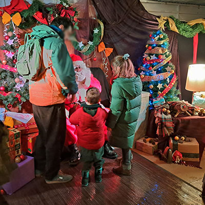 Papa Noel y sus emisarios recibirán a los más jóvenes
