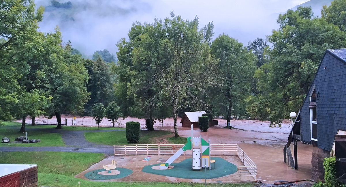 El Camping inundado