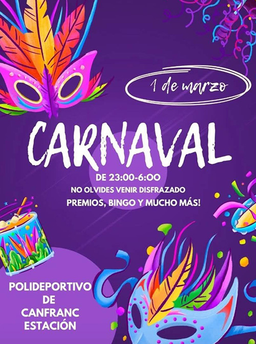Canfranc, por su parte, apuesta por la noche, con una celebración en el polideportivo de la población a partir de las 23h con disfraces, premios, bingo y mucho ambiente. 