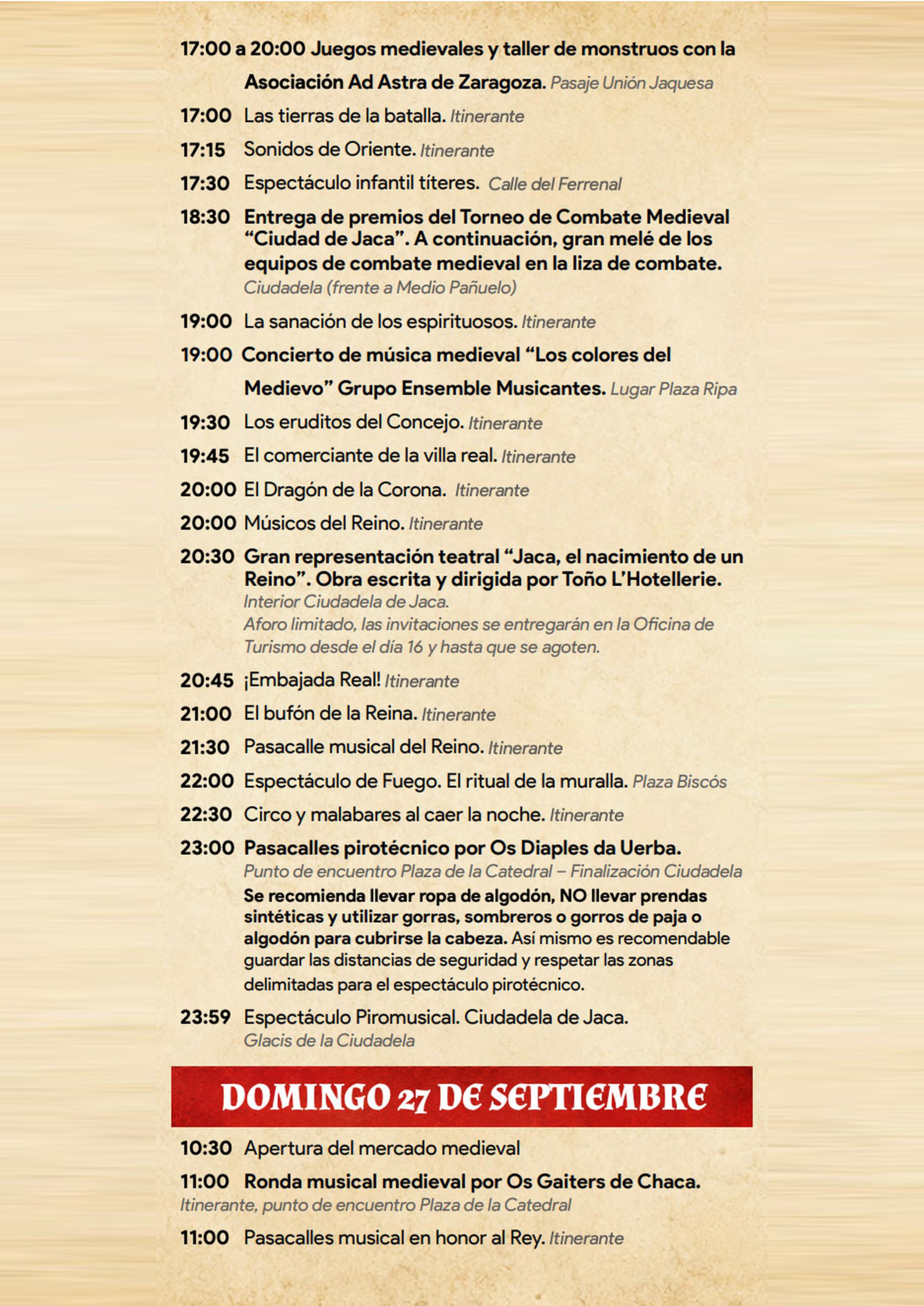 Jaca regresará al medievo del 25 al 27 de septiembre con "Jaca. Reino y Leyenda"