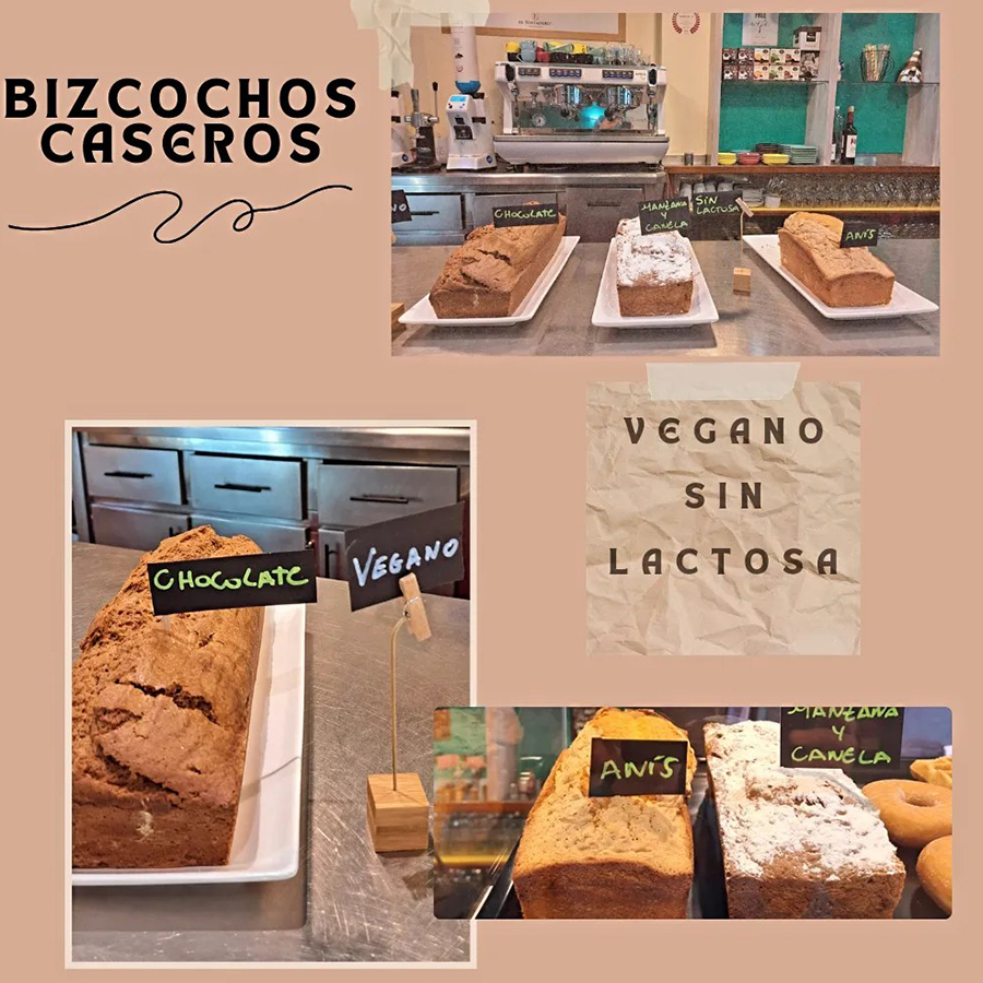 Bizcochos veganos y sin lactosa