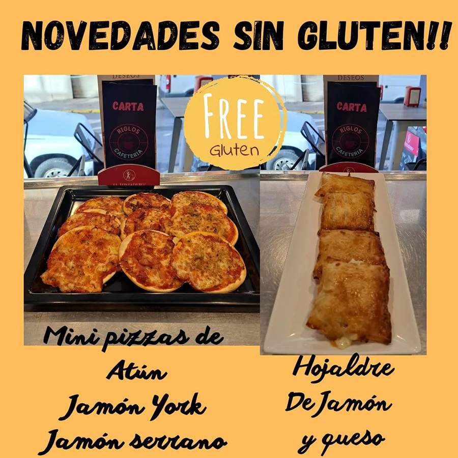 Mini pizzas y hojaldres sin gluten